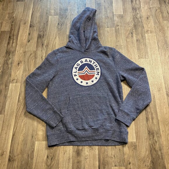 Flag & Anthem Blue Logo Hoodie Men's Size Large - Picture 1 of 6